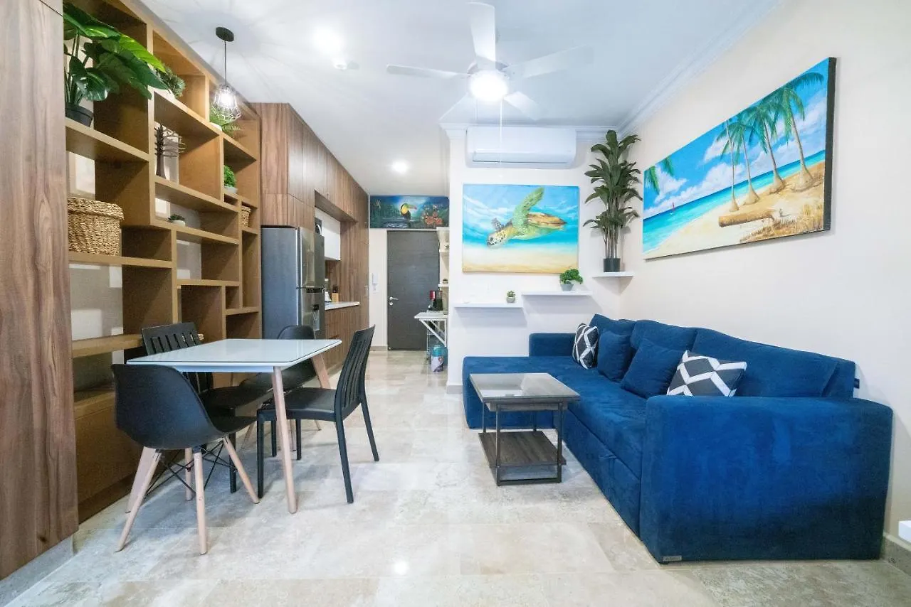 Apartment Studio Caribbean Dreams - Stylish & Only 2 Blocks To The Beach - At Bahay Condos Playa del Carmen